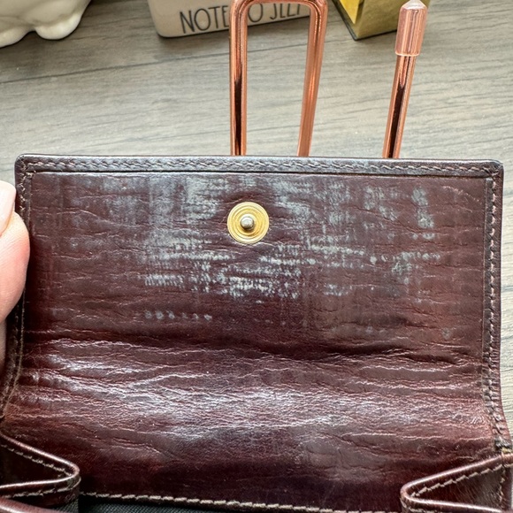 FENDI W Hook Wallet Zucchino Beige Canvas Leather Authentic Used - Picture 6 of 11